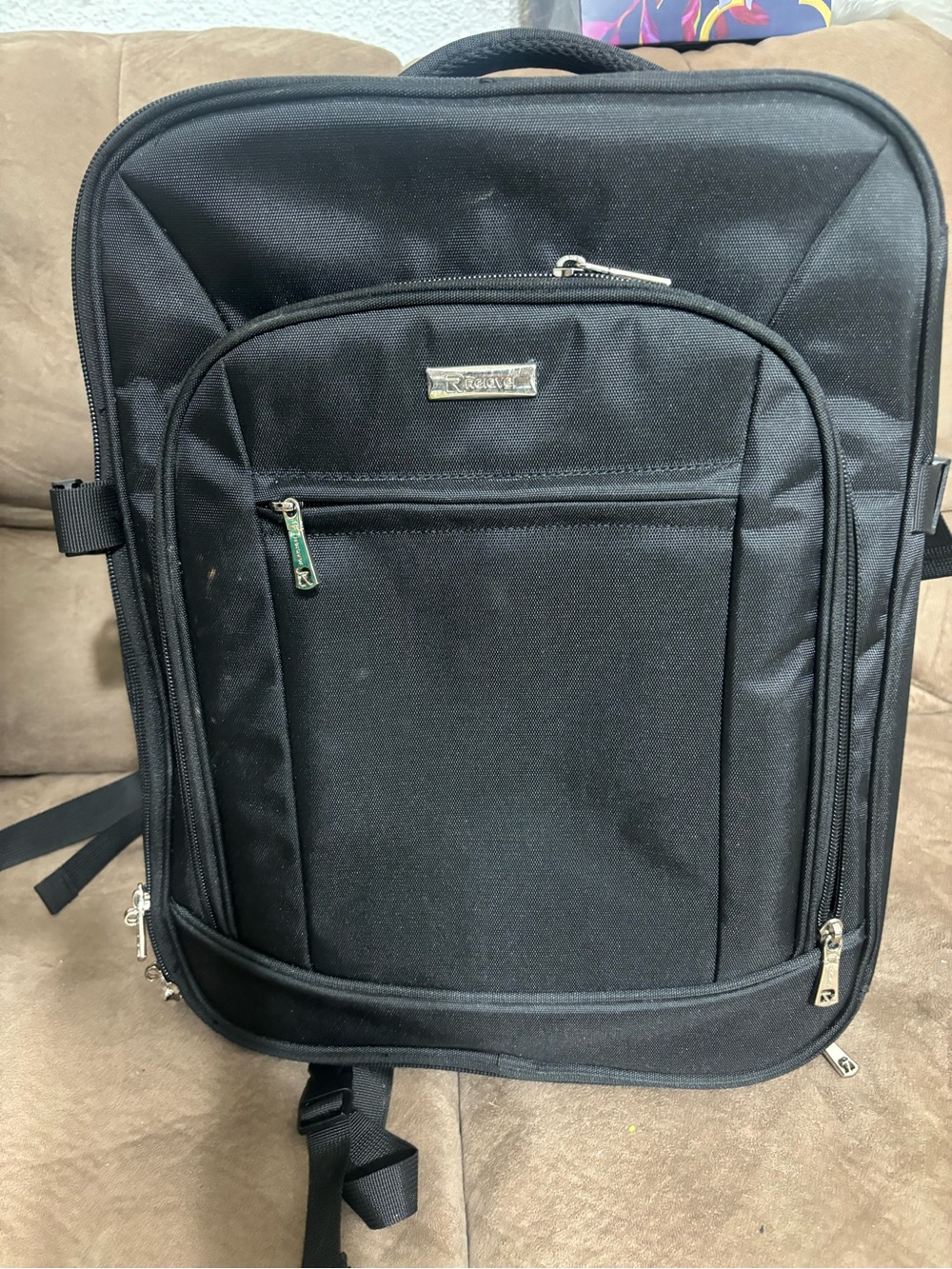 Black Relavel Makeup Backpack